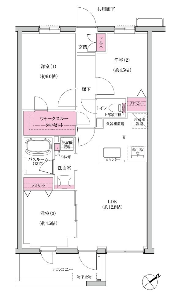 シンビエンス世田谷尾山台 間取り D type