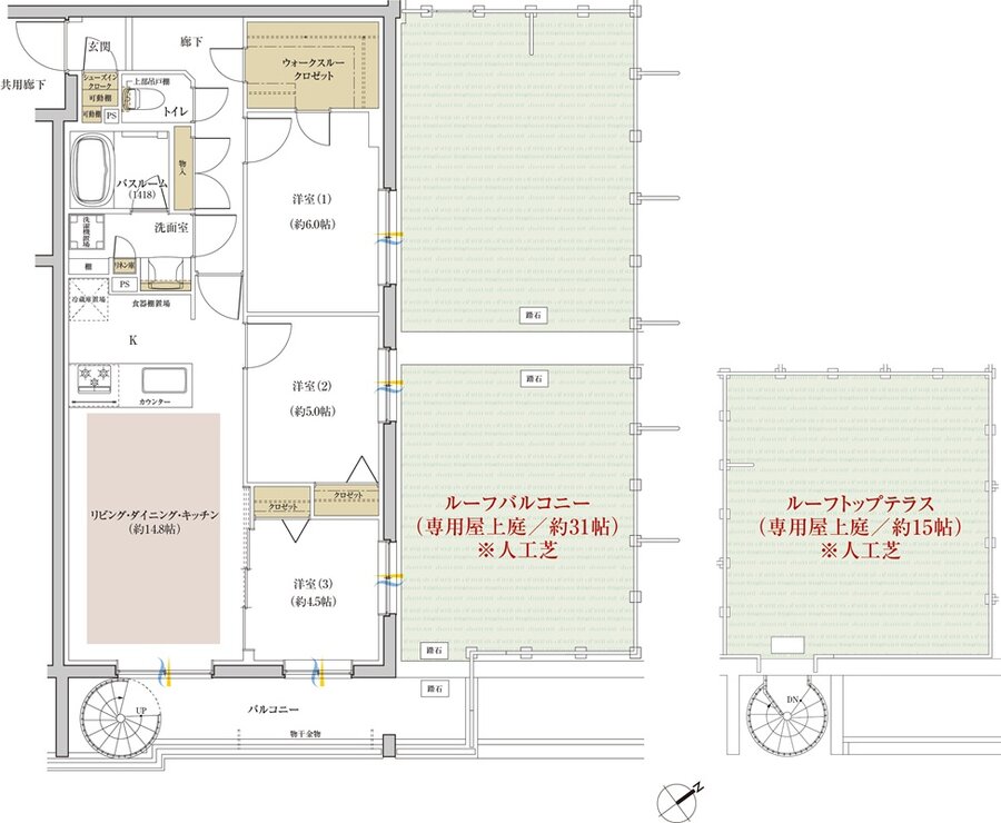 シンビエンス世田谷尾山台 間取り Prt type