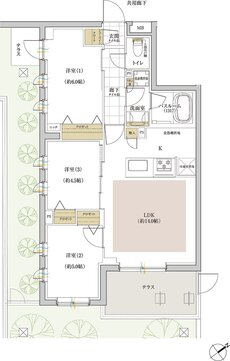 シンビエンス世田谷尾山台 間取り Hg type