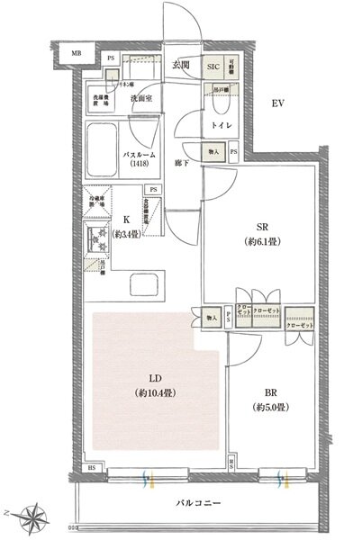 イノバス代々木 間取り Cタイプ