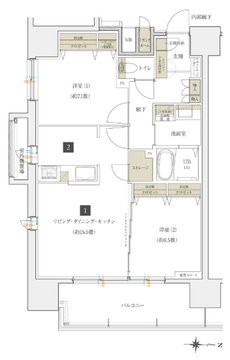 イニシアグラン大分駅前 間取り C type