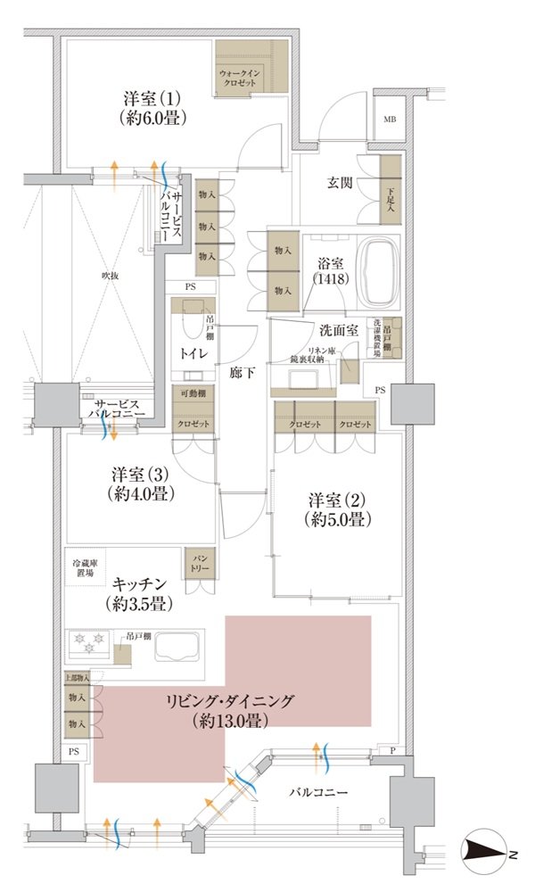Brillia(ブリリア) 京都北山 The Residence 間取り C2 Type