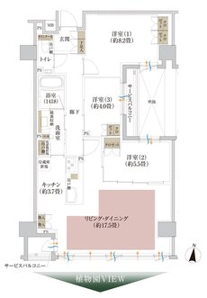 Brillia(ブリリア) 京都北山 The Residence 間取り G2 Type