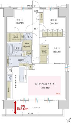 ウエリス近江八幡 間取り Q type［メニュー2］