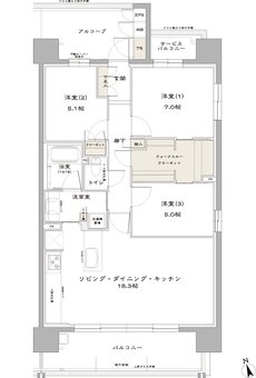 プレイズ小牧 間取り C type