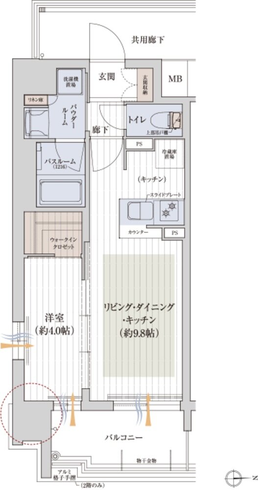 天王寺駅徒歩圏プライベートレジデンス構想 間取り Aタイプ