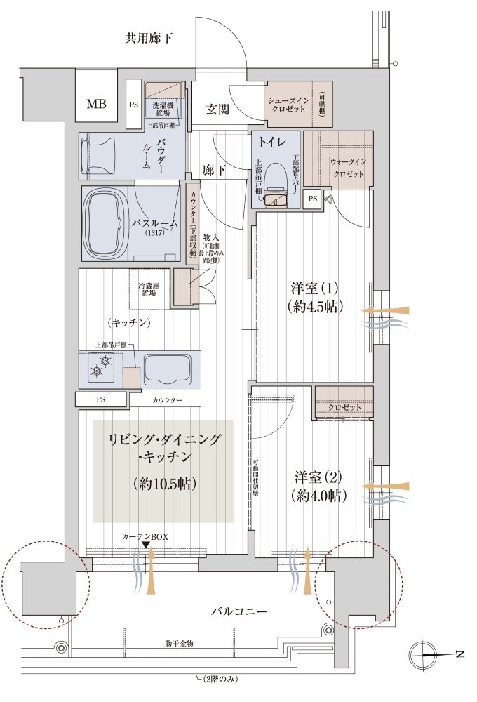 プレサンス レイズ 四天王寺 ターミナルリンク 間取り Cタイプ