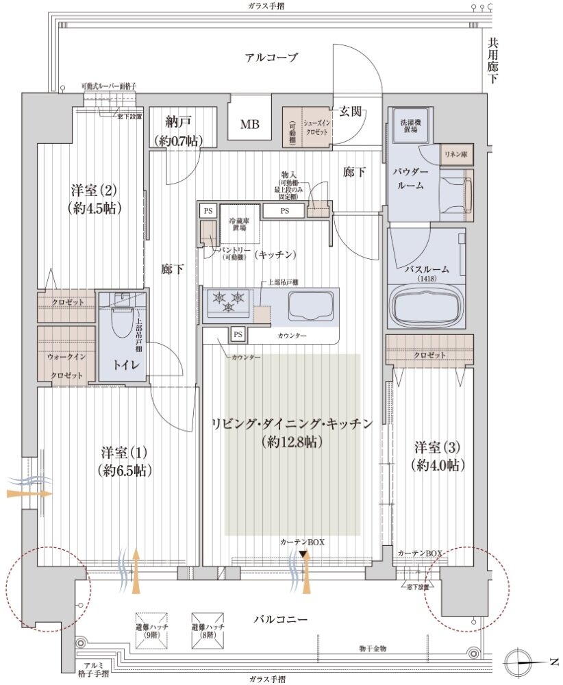 プレサンス レイズ 四天王寺 ターミナルリンク 間取り Dタイプ