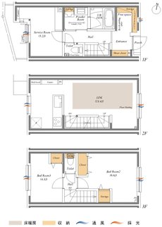 リムテラス港区高輪 間取り 102号室