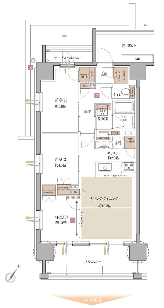 サンクレイドル東大宮IV 間取り A type