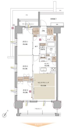 サンクレイドル東大宮IV 間取り A type