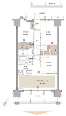 サンクレイドル東大宮IV 間取り C type
