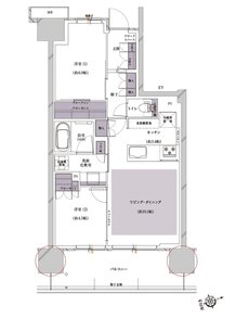 プレシス熊谷末広 間取り Bタイプ