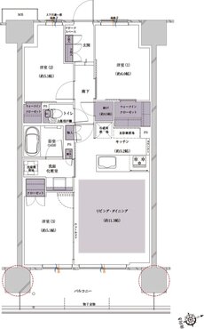 プレシス熊谷末広 間取り Dタイプ