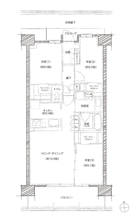 シエリアシティ ナゴヤドーム前矢田 間取り SF type