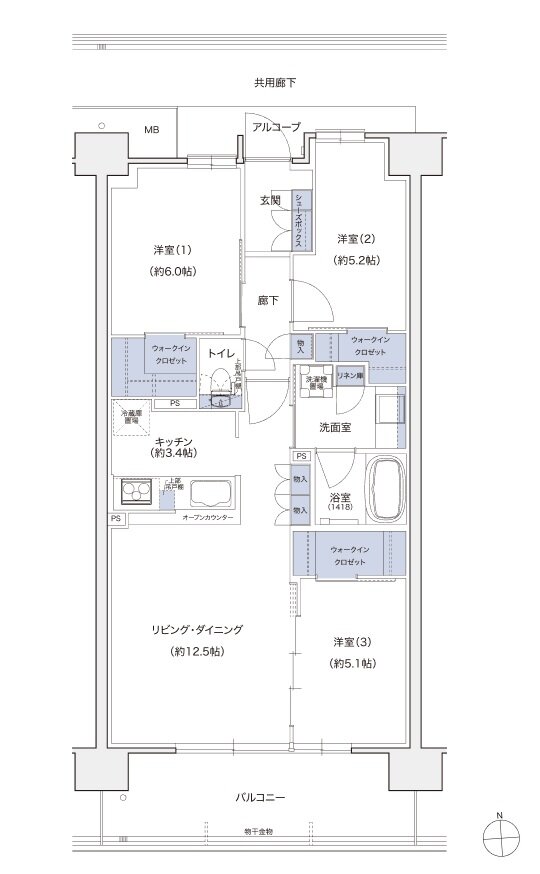 シエリアシティ ナゴヤドーム前矢田 間取り SF type