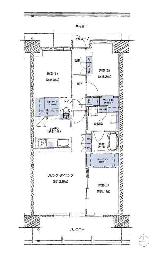 シエリアシティ ナゴヤドーム前矢田 間取り SF type
