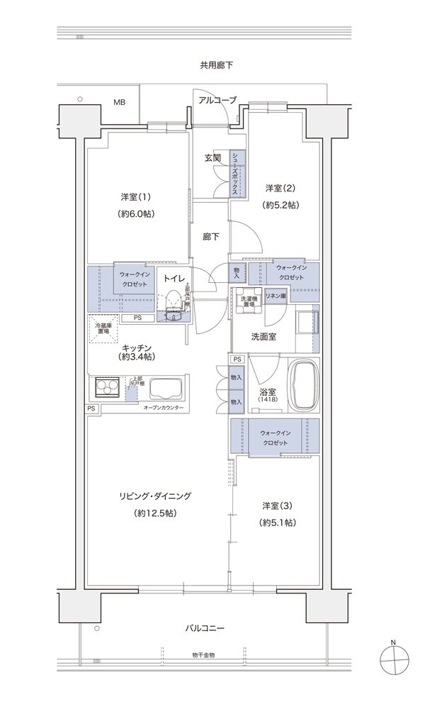 シエリアシティ ナゴヤドーム前矢田 間取り SF type