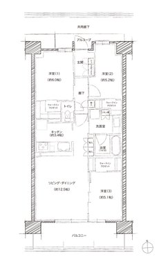シエリアシティナゴヤドーム前矢田 間取り SF type