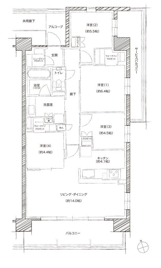 シエリアシティ ナゴヤドーム前矢田 間取り SP type