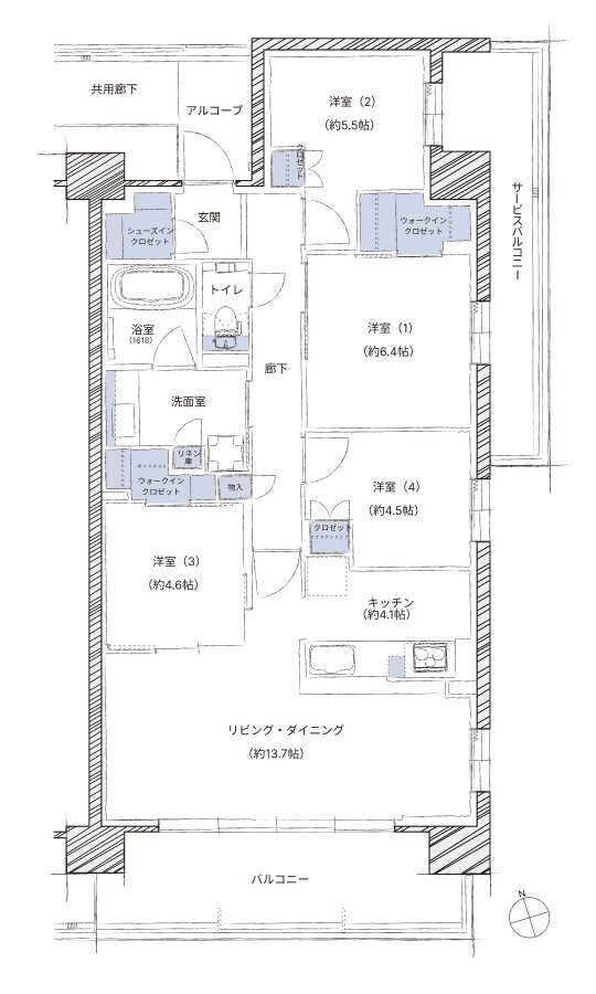 シエリアシティ ナゴヤドーム前矢田 間取り SP type