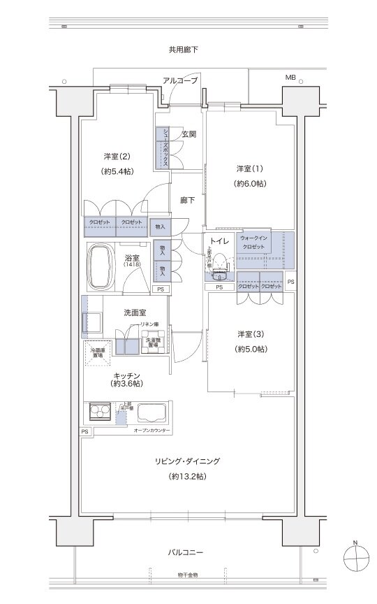 シエリアシティ ナゴヤドーム前矢田 間取り SE type
