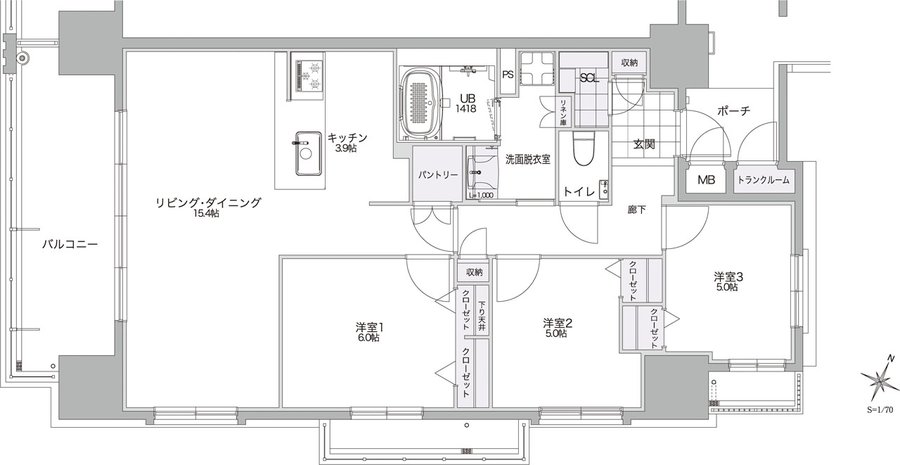 ビバシティネクスト文教 間取り CI type