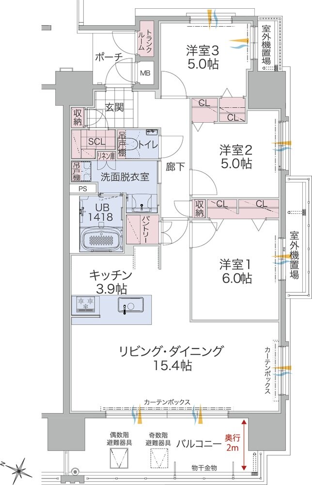 ビバシティネクスト文教 間取り CI type