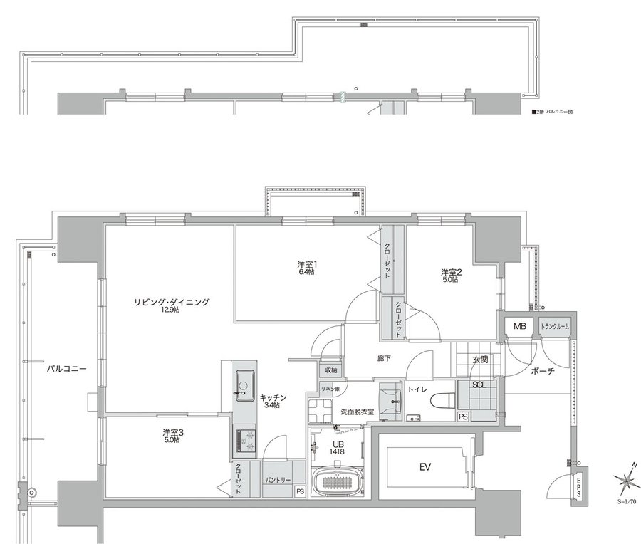 ビバシティネクスト文教 間取り AII type