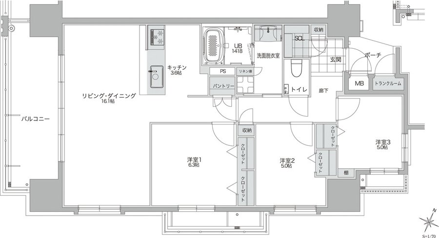 ビバシティネクスト文教 間取り CII type