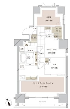 ピアース大井仙台坂Hill Top 間取り D type