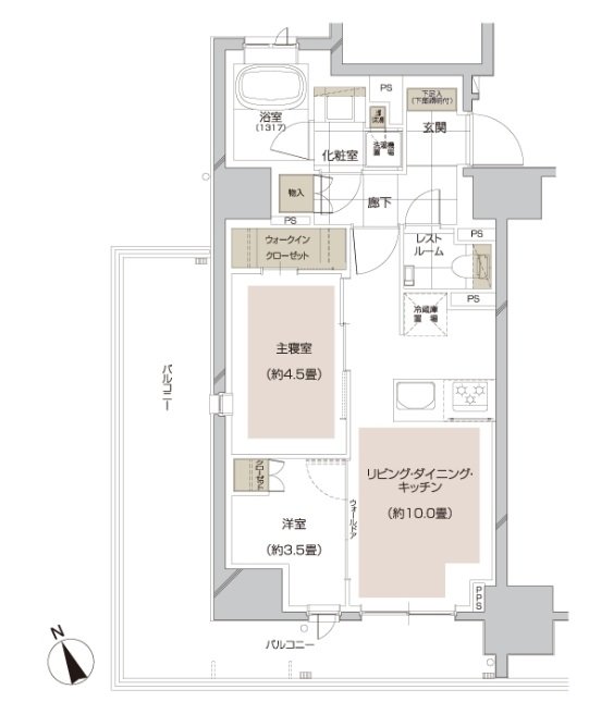 ピアース大井仙台坂Hill Top 間取り C type