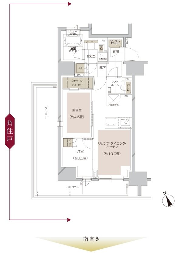 ピアース大井仙台坂Hill Top 間取り C type