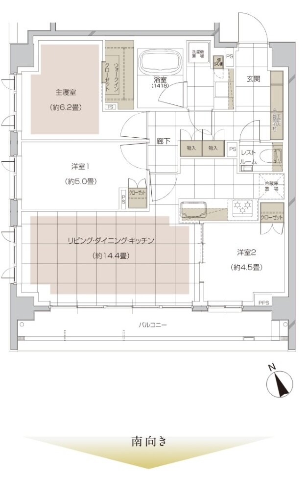 ピアース大井仙台坂Hill Top 間取り F type