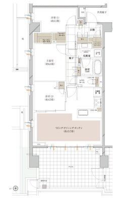 ピアース宮前平レジデンス 間取り Fg type