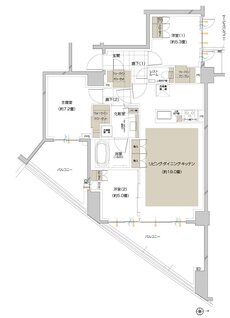 ピアース宮前平レジデンス 間取り B type［第1期1次］