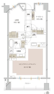 ピアース宮前平レジデンス 間取り D type［MENU］