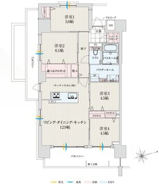 アルファステイツ桜通り十文字 間取り A type