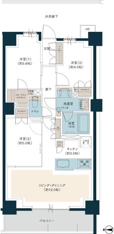 レーベン光が丘 GLOW GARDEN 間取り B type