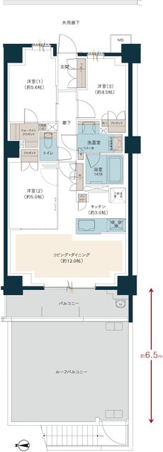 レーベン光が丘 GLOW GARDEN 間取り Br type