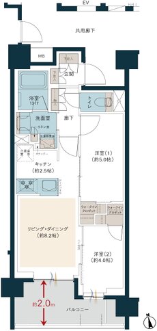 レーベン光が丘 GLOW GARDEN 間取り D type