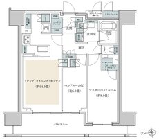 リビオ三田レジデンス 間取り Bタイプ