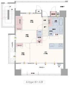 グランドパレス大野城駅 間取り A1タイプ
