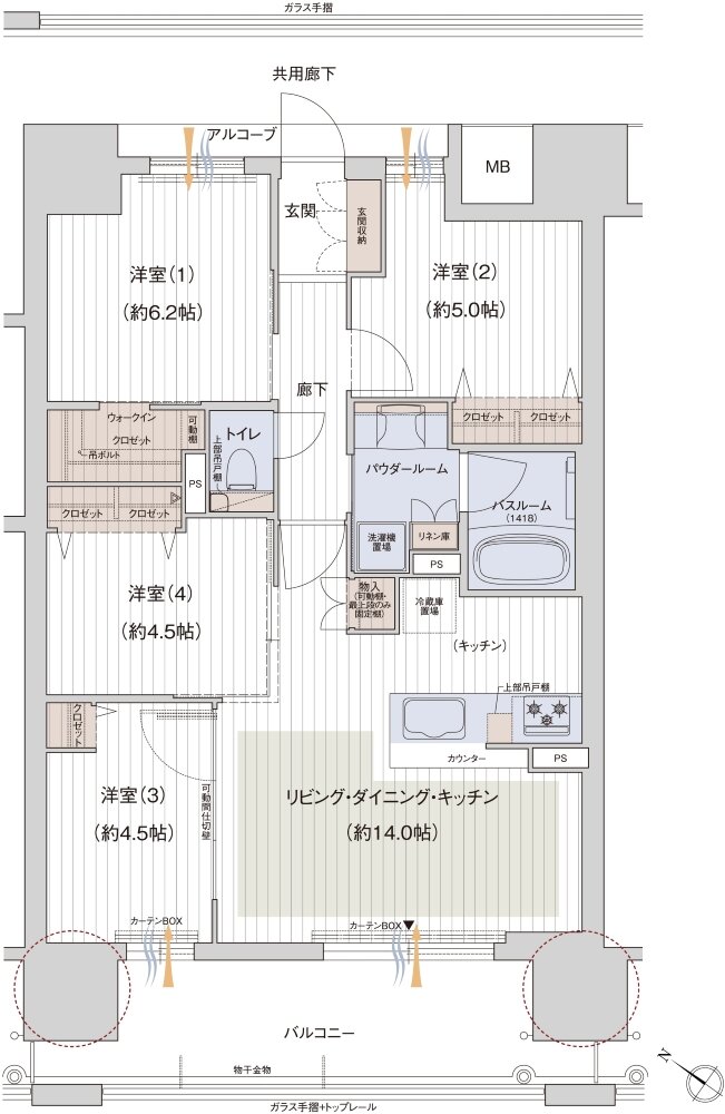 MIRAI GREEN YARD 間取り Cタイプ【D棟】