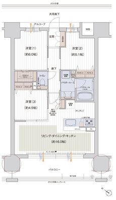 MIRAI GREEN YARD 間取り Eタイプ【D棟】