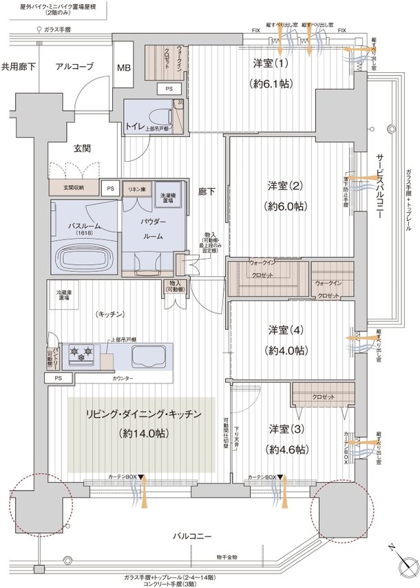 MIRAI GREEN YARD 間取り Cタイプ【B棟】