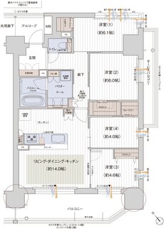 MIRAI GREEN YARD 間取り Cタイプ【B棟】