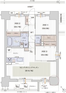 MIRAI GREEN YARD 間取り Cタイプ【C棟】