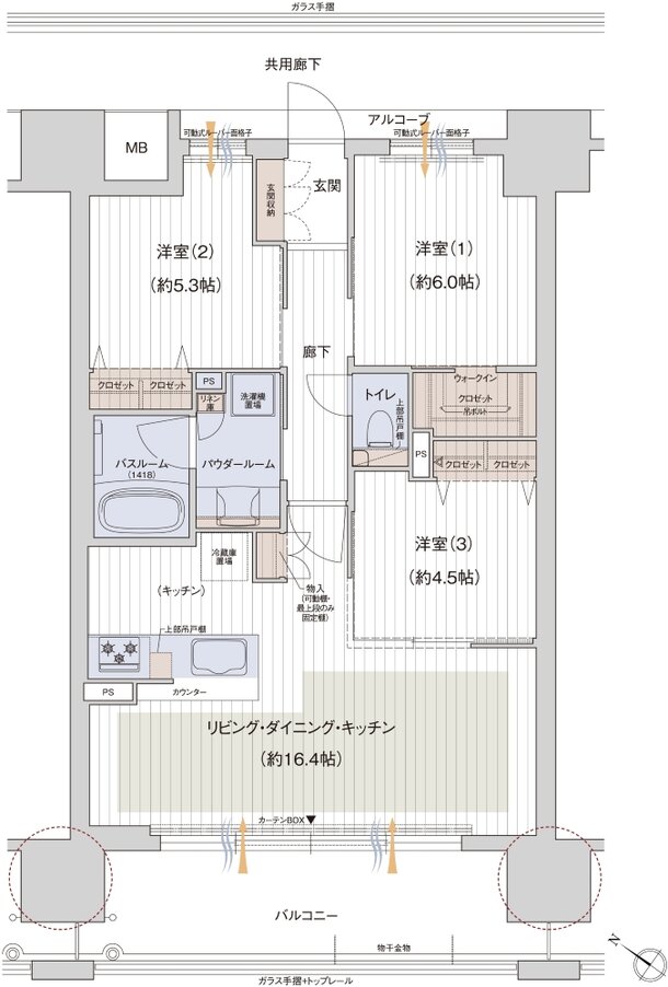 MIRAI GREEN YARD 間取り Dタイプ【D棟】