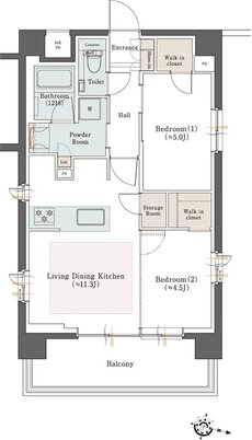 クリオ横濱西中央グレイスコート 間取り E1タイプ